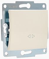 Переключатель без рамки Lezard Karina 1-кл. перекрестный кремовый картинка